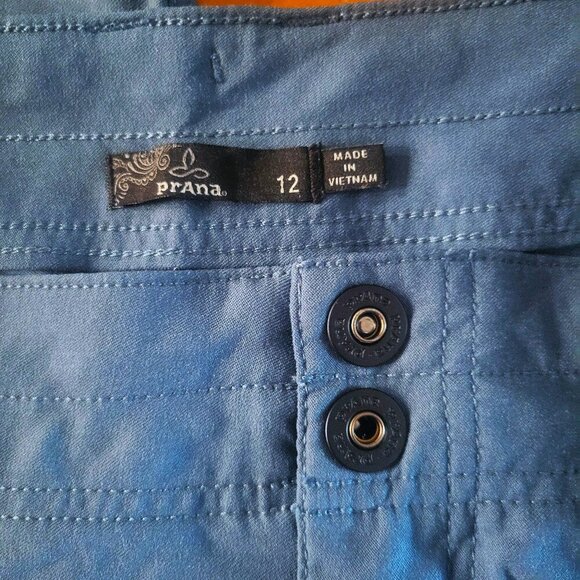 Prana Alana Women's Capri Knicker Hiking Pants Deep Blue Size 12 - Picture 6 of 14